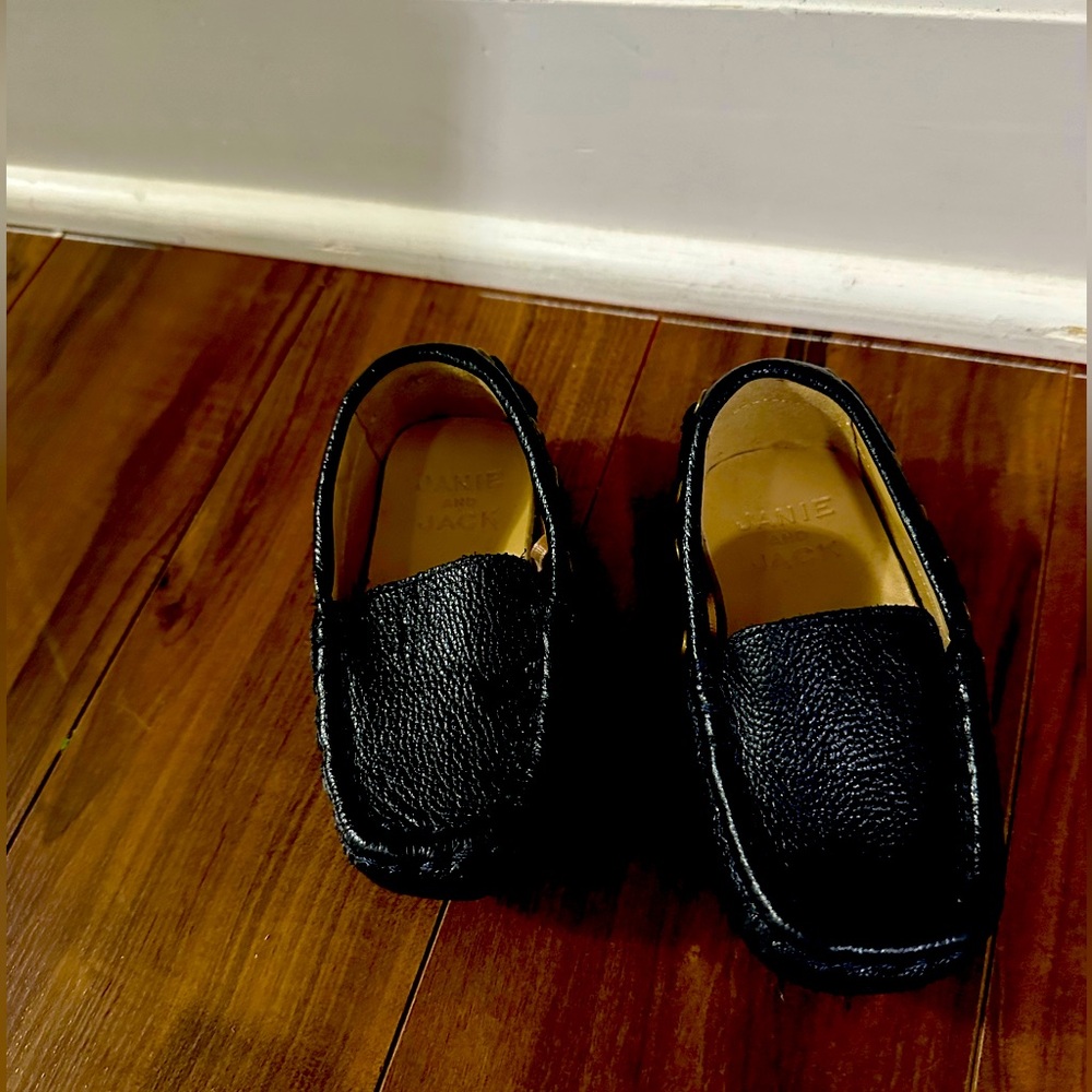 Janie and Jack - Navy blue driving moccasins